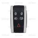 JG02KS - COQUE DE TÉLÉCOMMANDE KEYLESS 5 BOUTONS JAGUAR (LAME HU101)