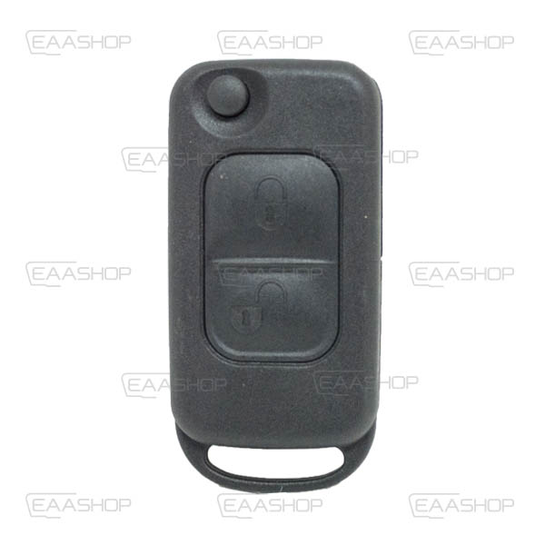 MB02KS - CARCASA DE MANDO PLEGABLE 2 BOTONES MERCEDES BENZ (PERFIL HU64) INFRARROJO