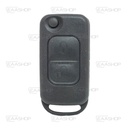 MB02KS - CARCASA DE MANDO PLEGABLE 2 BOTONES MERCEDES BENZ (PERFIL HU64) INFRARROJO