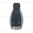 MB09KS - COQUE DE TÉLÉCOMMANDE INSÉRABLE 3 BOUTONS MERCEDES BENZ (LAME HU64)