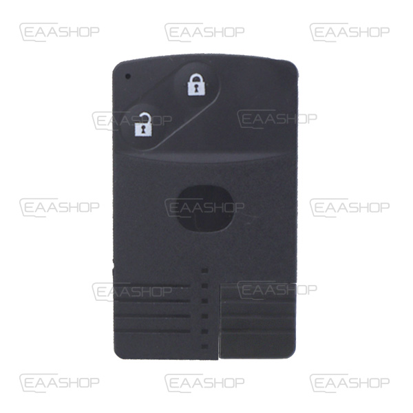 MZ04KS - COQUE CARTE KEYLESS 2 BOUTONS MAZDA (LAME MAZ24R)
