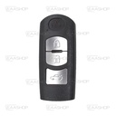 MZ05KS - CARCAÇA DE COMANDO KEYLESS 3 BOTÕES MAZDA