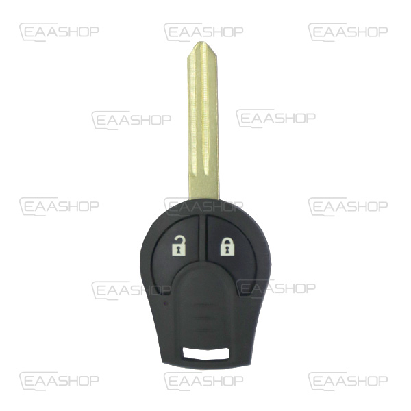 NS04KS - CARCAÇA DE COMANDO FIXO 2 BOTÕES NISSAN (PERFIL NSN14)