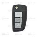 NS06KS - COQUE TÉLÉCOMMANDE PLIABLE 3 BOUTONS NISSAN (LAME NSN14)