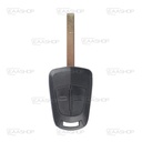 OP04KS - REMOTE KEY SHELL FIXED 2 BUTTONS OPEL (PROFILE HU100)