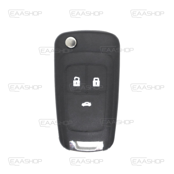 OP06KS - COQUE TÉLÉCOMMANDE PLIABLE 3 BOUTONS OPEL (LAME HU100)