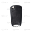 OP07KS - COQUE TÉLÉCOMMANDE PLIABLE 3 BOUTONS OPEL (LAME HU100)