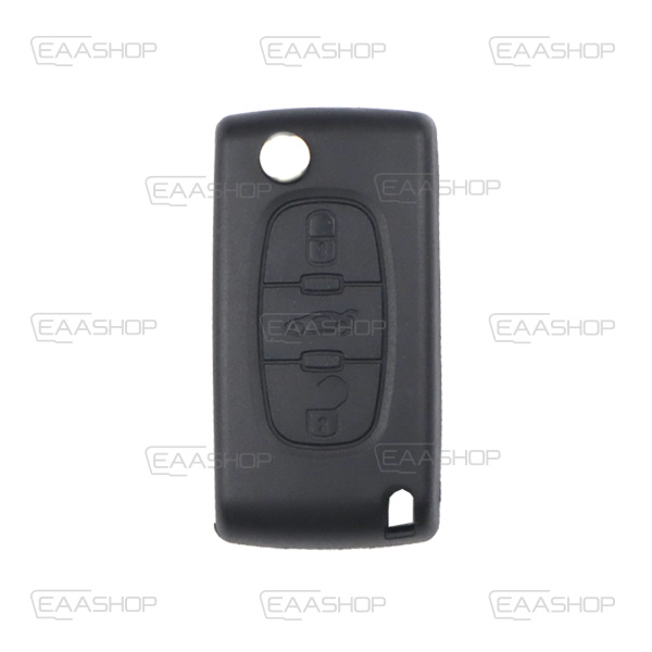 PSA15KS - COQUE TÉLÉCOMMANDE PLIABLE 3 BOUTONS PSA (LAME VA2)