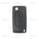 PSA18KS - COQUE TÉLÉCOMMANDE PLIABLE 3 BOUTONS PSA (LAME VA2) 