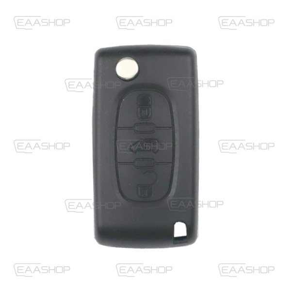 PSA19KS - COQUE TÉLÉCOMMANDE PLIABLE 3 BOUTONS PSA (LAME HU83) 