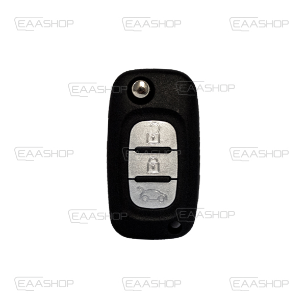 RE16KS - CARCASE DE TÉLÉCOMMANDE RENAULT CLIO III PLIABLE 3 BOUTONS