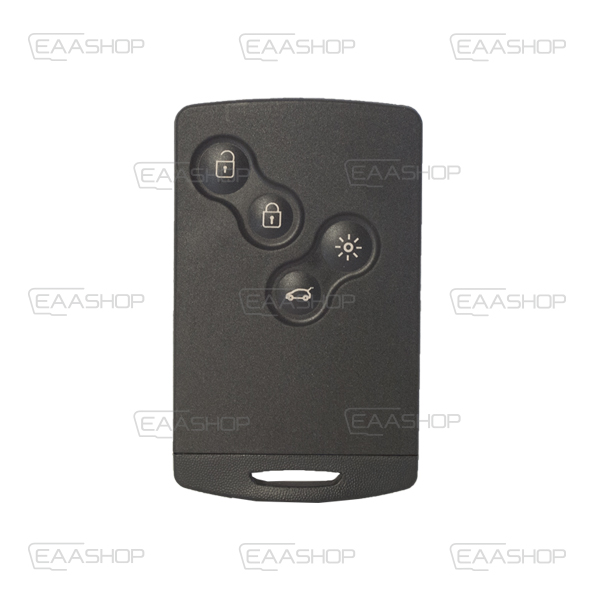 RE22KS - COQUE TELECOMMANDE CARTE RENAULT 4 BOUTONS (PROFIL VA2)