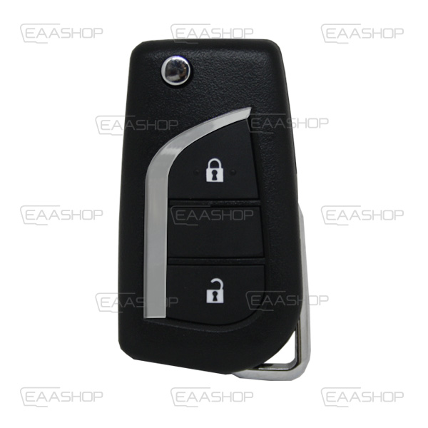 TT13KS - CARCASA PLEGABLE TOYOTA 2 BOTONES (PERFIL VA2)