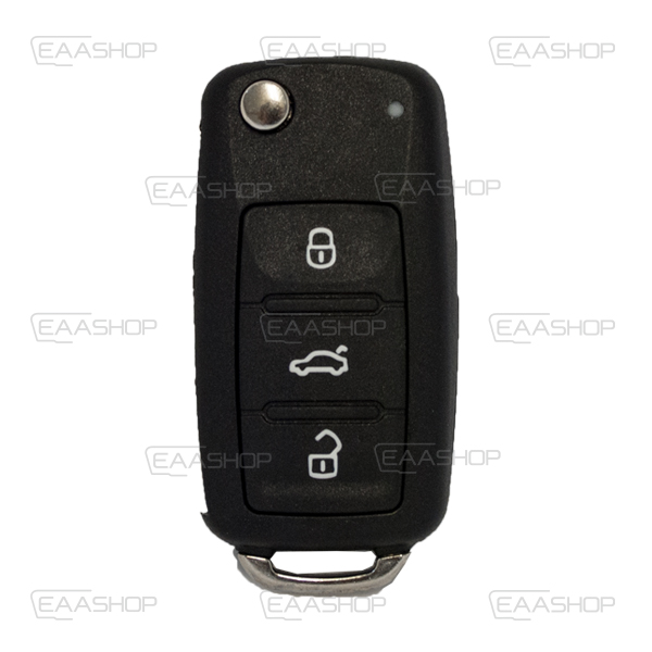 VAG08KS - CARCASE DE TÉLÉCOMMANDE VW CARRÉ 3 BOUTONS