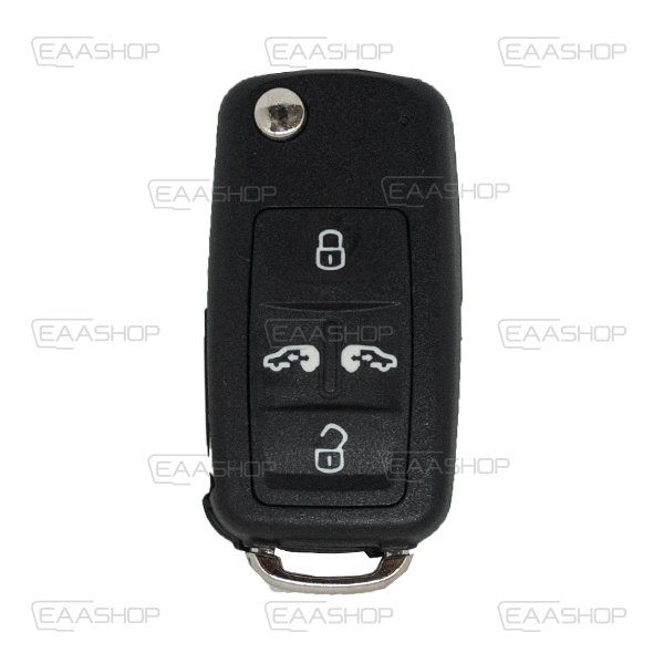 VAG09KS - CARCASA PLEGABLE VW 4+1 BOTONES PERFIL HU66
