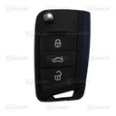 VAG10KS - CARCASE DE TÉLÉCOMMANDE PLIABLE DE GOLF VII ET SEAT LEON
