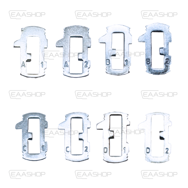 KTB05KR - KIT DE LAMINAS FIAT (A1,B1,C1,D1 - A2,B2,C2,D2) 20 PIEZAS PERFIL SIP22