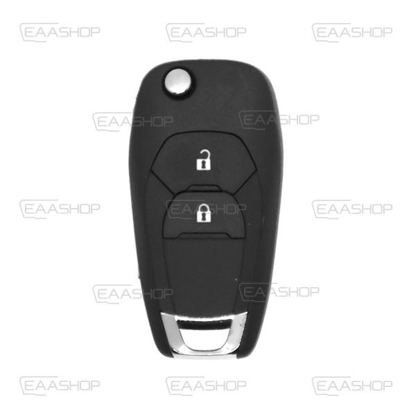 CH07KS - REMOTE KEY SHELL FOLDING 2 BUTTONS CHEVROLET (PROFILE HU100)