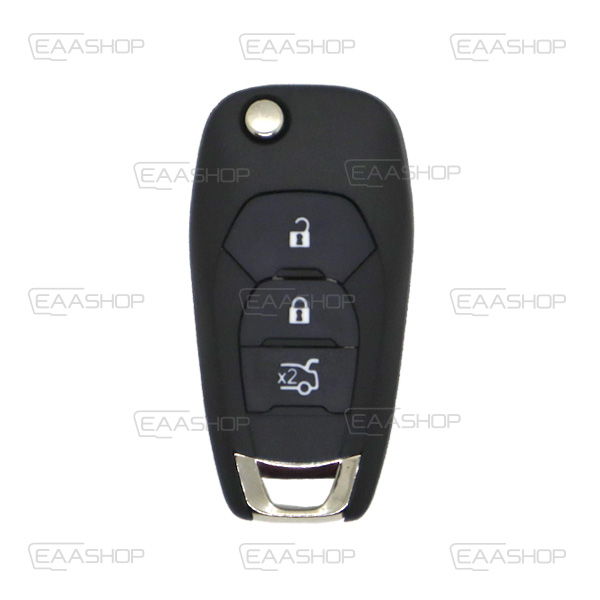 CH08KS - REMOTE KEY SHELL FOLDING 3 BUTTONS CHEVROLET (PROFILE HU100)