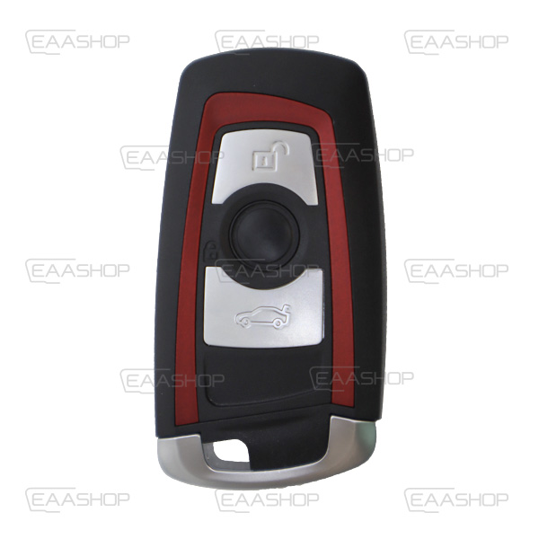 BW11KS - CARCASA DE MANDO KEYLESS 3 BOTONES BMW (ROJO) (PERFIL HU100R)