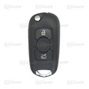 OP09KS - REMOTE KEY SHELL FOLDING 3 BUTTONS OPEL (PROFILE HU100)