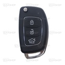 HY22KS - CARCAÇA DE COMANDO DOBRÁVEL 3 BOTÕES HYUNDAI/KIA (PERFIL HYN14R)