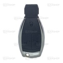 MB13KS - COQUE DE TÉLÉCOMMANDE INSERÁBLE 3 BOUTONS MERCEDES BENZ (LAME HU64)