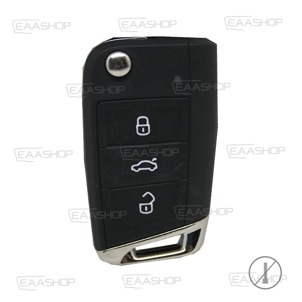 VW29RC - TELEMANDO PLEGABLE 3 BOTONES VW - ORIGINAL