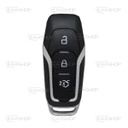 FO11KS - COQUE DE TÉLÉCOMMANDE KEYLESS 3 BOUTONS FORD (LAME HU101)