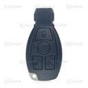 MB16KS - CARCASA DE MANDO INSERTABLE 3 BOTONES MERCEDES BENZ (PERFIL HU64)