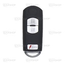 MZ07KS - CARCAÇA DE COMANDO KEYLESS 3 BOTÕES MAZDA (PERFIL MAZ24R)