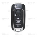FIA15KS - COQUE DE TÉLÉCOMMANDE PLIABLE 4 BOUTONS FIAT (LAME SIP22)