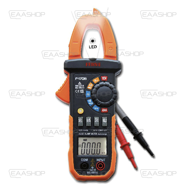 FV04 - PINZA AMPERIM. + MULT. 600A 6000 F-1708