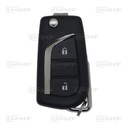 TT13RC - TELEMANDO PLEGABLE 2 BOTONES TOYOTA ( VALEO H ) ORIGINAL