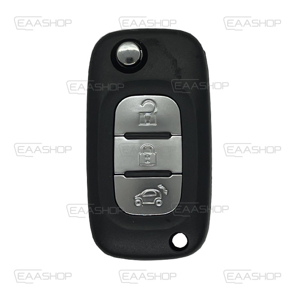 MB18KS - CARCASA DE MANDO PLEGABLE 3 BOTONES MERCEDES BENZ (PERFIL VA2)