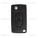 PSA35KS - COQUE TELECOMMANDE FLIP 2 BOUTONS PSA (PROFIL MIT11R)