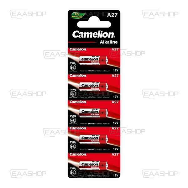LR27A - PACK 5 PILAS ALCALINAS LR27A 12V