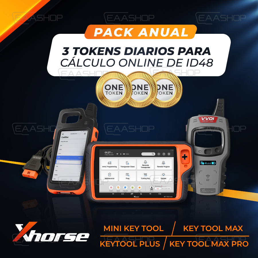 XH86 - PACK 3 TOKENS DIARIOS ID48 - LICENCIA ANUAL